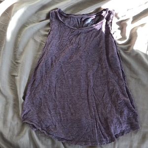 Maroon and white striped tank top